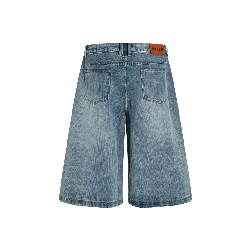 HEIYIXIANSHENG Denim Shorts Unisex-2
