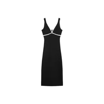 ZARA Slip Dresses Women's Black