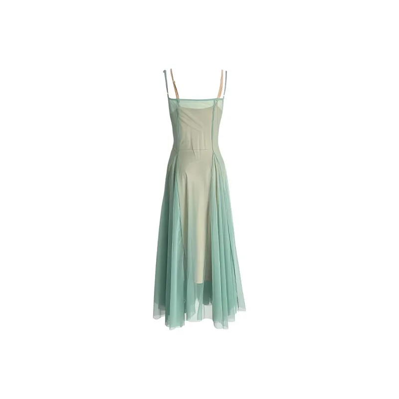 DOKZB Slip Dresses Women's Mint Green-1