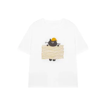 AHDO T Shirts Women's Ecru