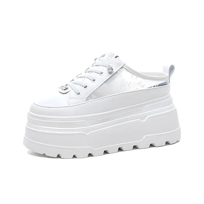 NRDROFFICIAL Antibacterial, Slip Resistant, Abrasion Resistant, Odor Resistant, Quiet Closed Toe Slippers Women's White-0