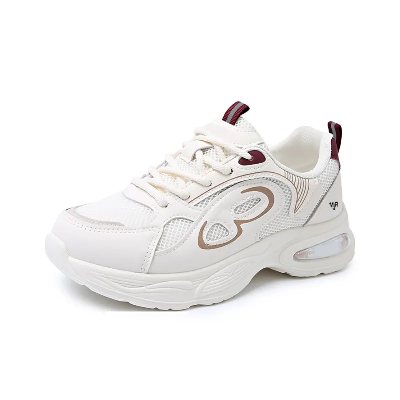 NANJIREN Cushioning, Slip Resistant, Abrasion Resistant, Coverage, Support, Lightweight Low Top Chunky Sneakers Women's-1