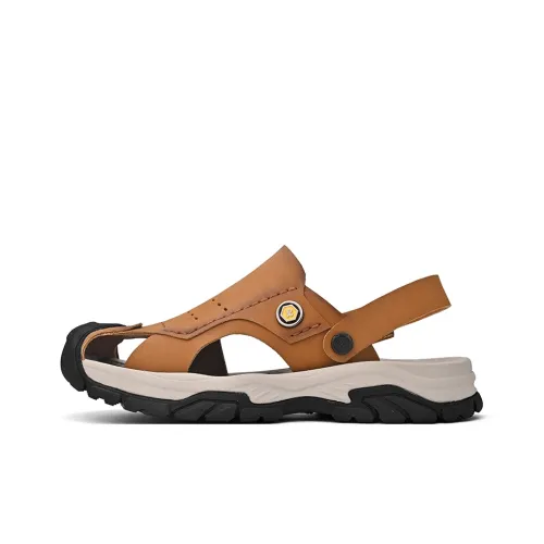 Abango Beach Sandals Men Brown