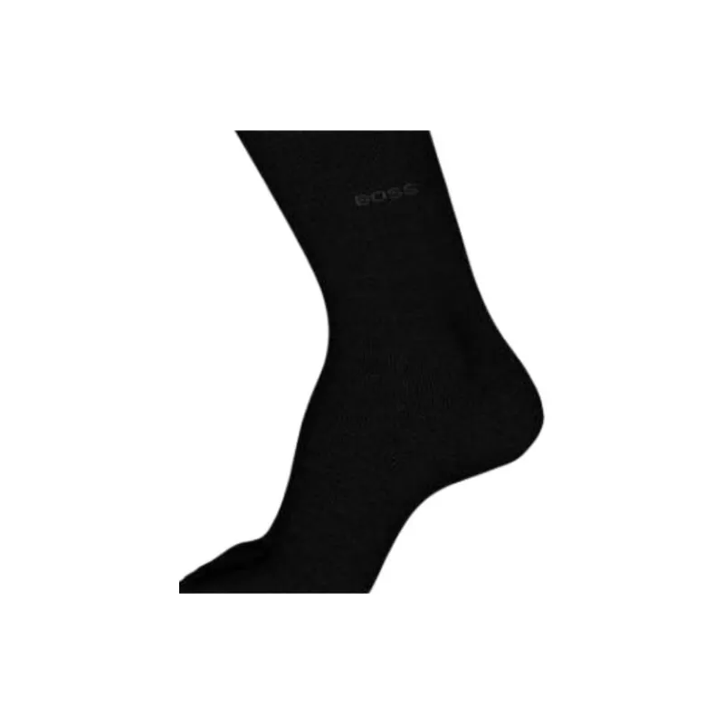 HUGO BOSS Mid Calf Socks Men's 1 Pack Black-3