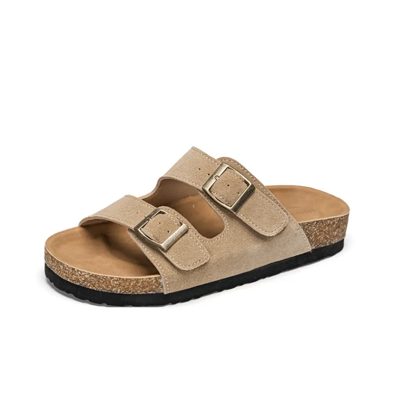 EXULL Q Abrasion Resistant Slide Slippers Women's Khaki-1