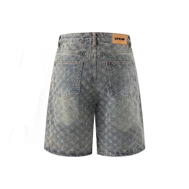 UPXIW Denim Shorts Unisex-1