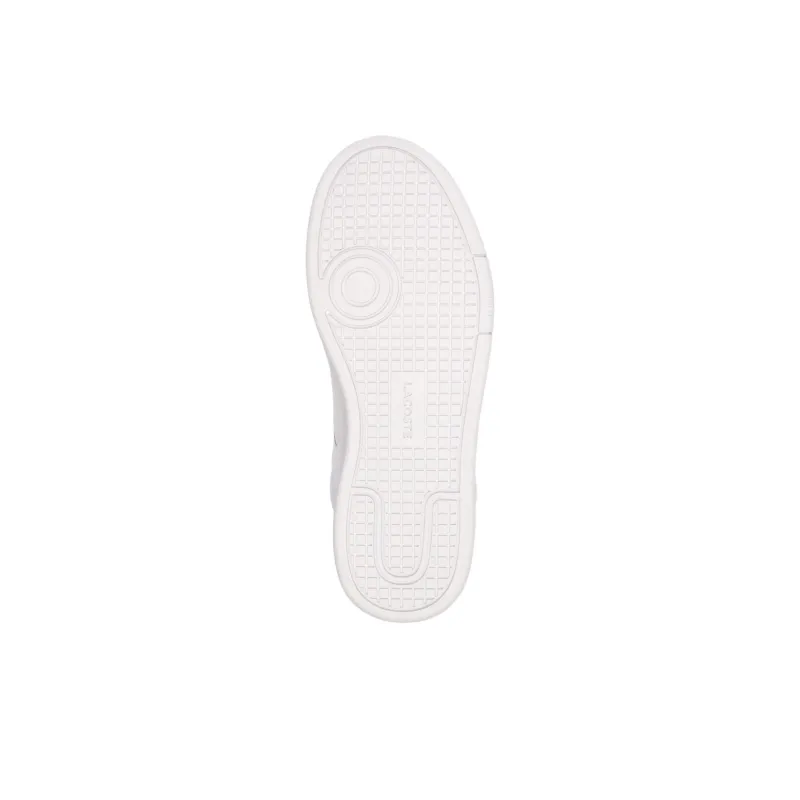 LACOSTE Anti Slip Wear Resistant Low Top Skateboard Shoes Women's White-5