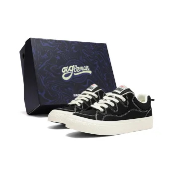 OUGLEMEN Low Top Canvas Shoes Men's Box Included