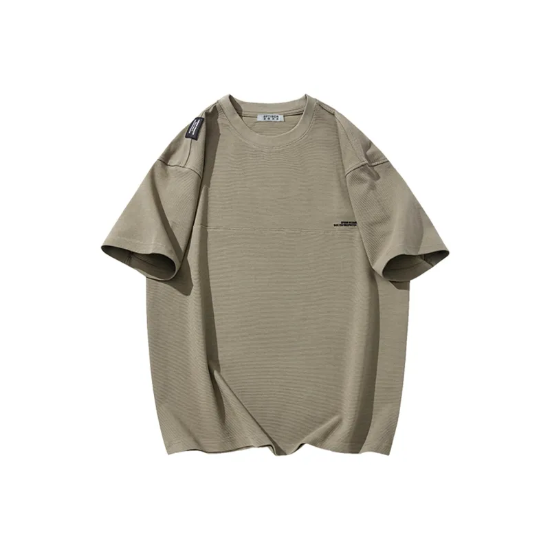 EPTISON T Shirts Unisex Gray Green-0
