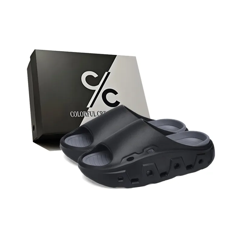 Colorful Creations EVA Cut Out Quiet Slip Resistant Odor Resistant Abrasion Resistant Massage Slide Slippers Unisex-10