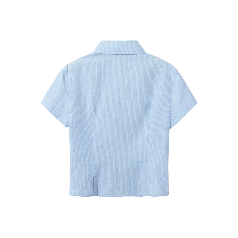Ouyang Shirts Women's Light Blue-1