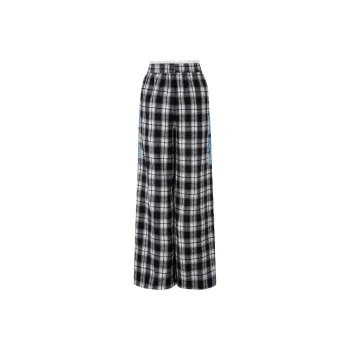 TCH Casual Pants Women's Black White Plaid