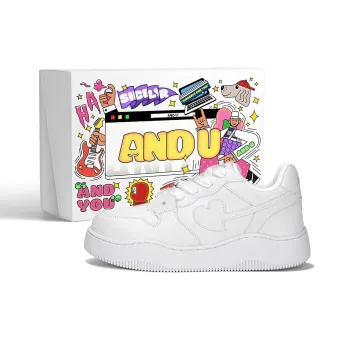 AND U Slip Resistant Cushioning, Abrasion Resistant, Height Increasing Low Top Skateboard Shoes Unisex