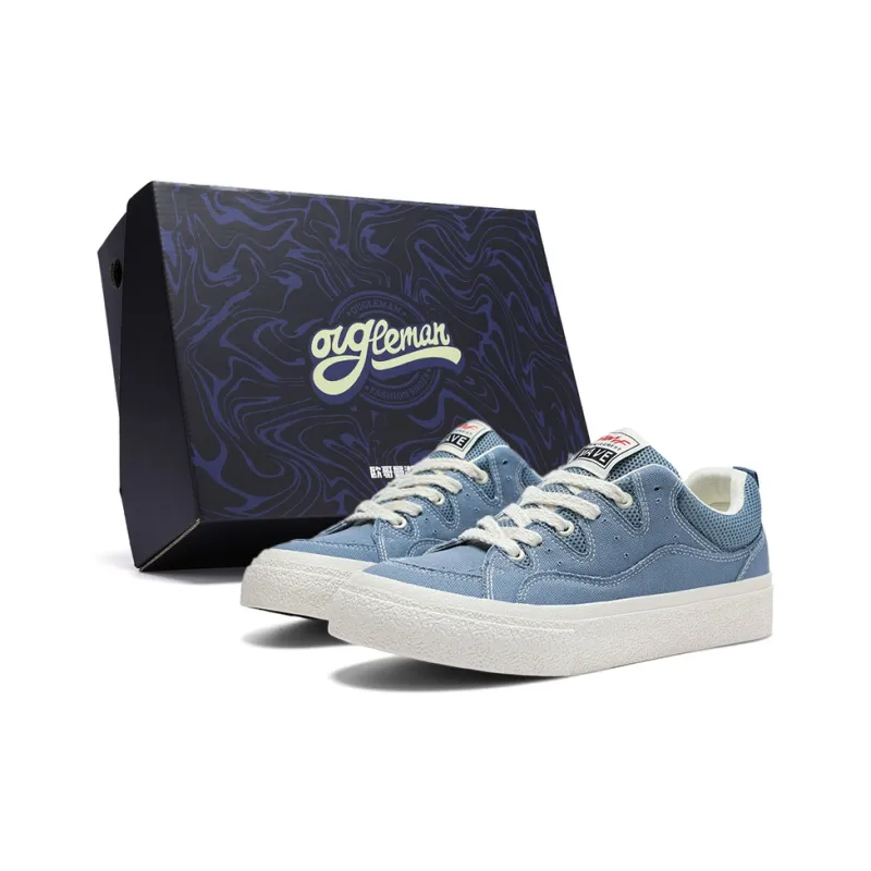 OUGLEMEN Low Top Canvas Shoes Men's Box Included-18