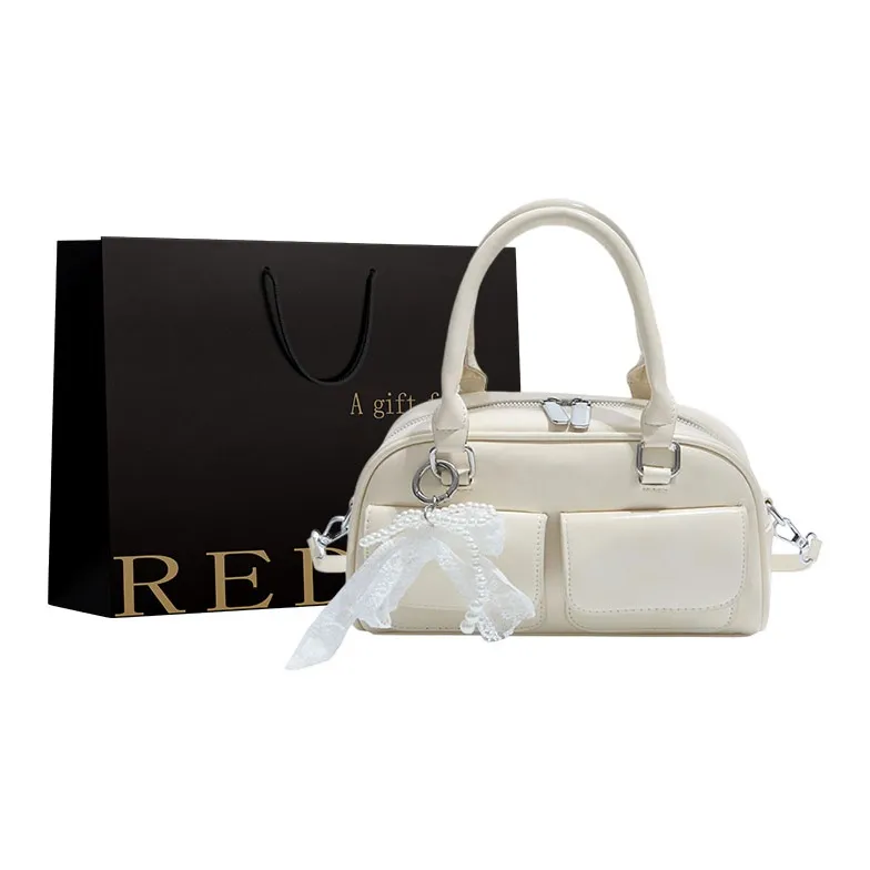 REDOO PU Handbag Women's White/Pink/Blue/Green/Black-0