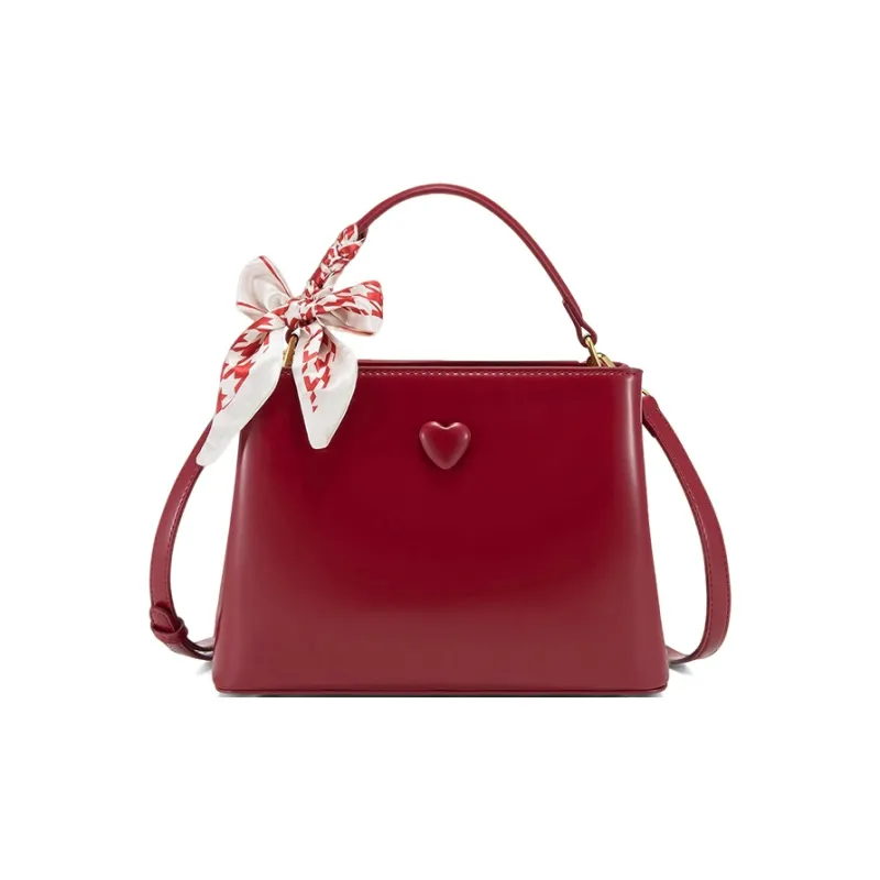 CLEVER& KETCH PU Handbag Women's Red-0