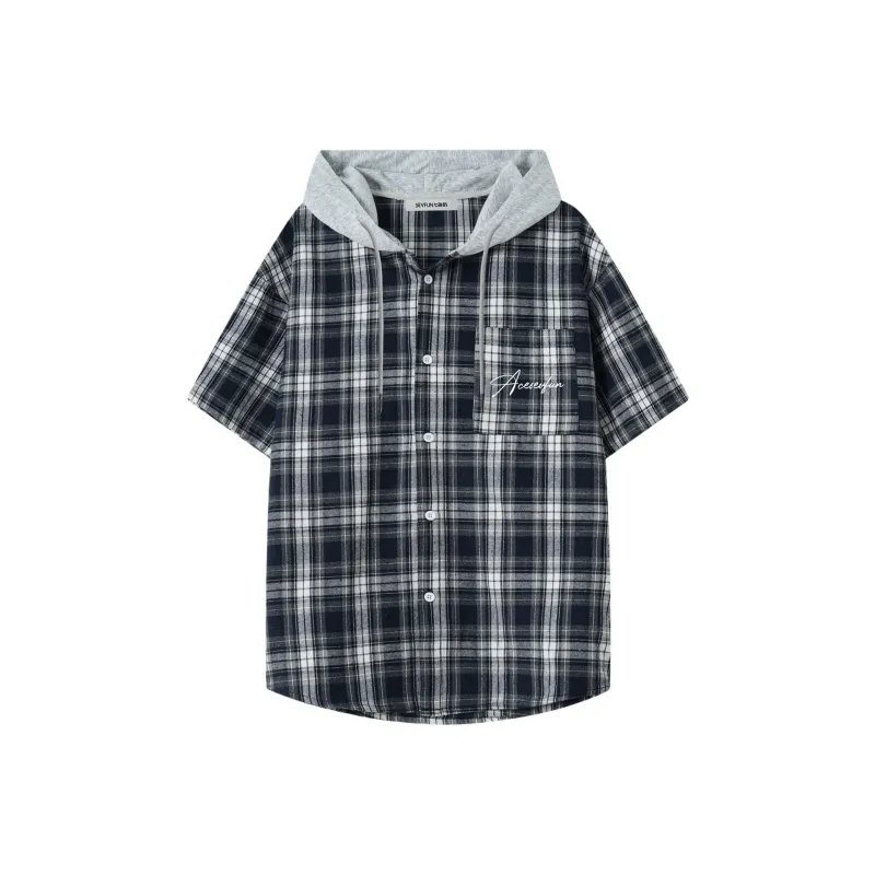 7 SEVFUN Shirts Unisex Blue Plaid-1