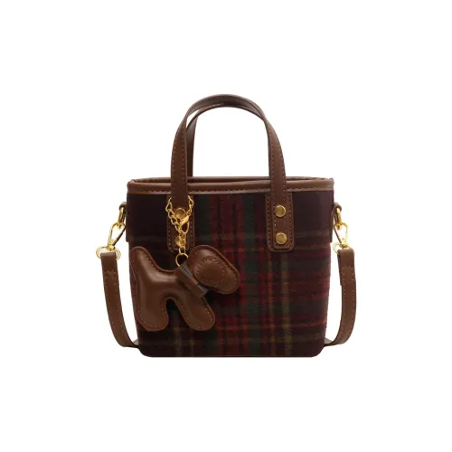 Miss Angel Woolen One Shoulder Handbag Women's Multicolor