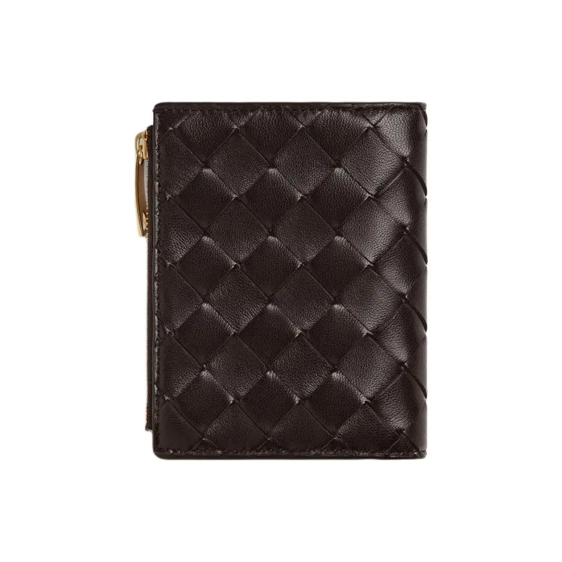 Bottega Veneta Intrecciato Lambskin Wallet Trumpets Women's Candy Color-2