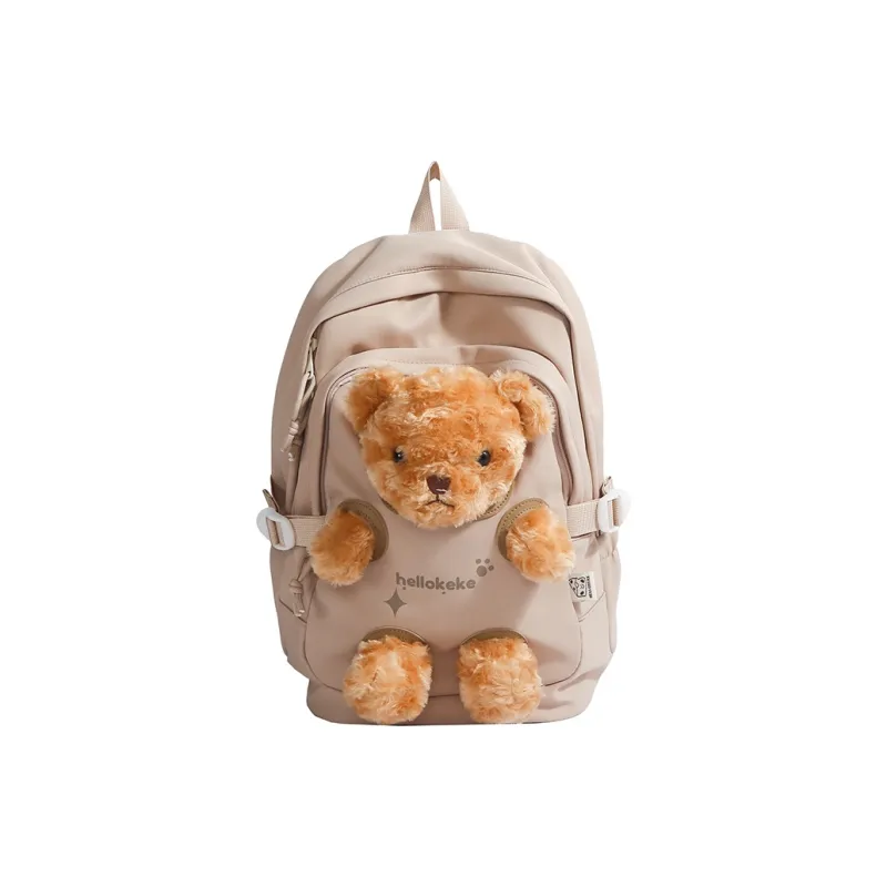 Kewuku Nylon Fabric Backpack Unisex Multicolor-12