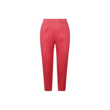 PLEATS PLEASE ISSEY MIYAKE Pleated Cropped Trousers