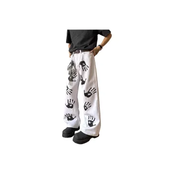PANDA ADEVIL Jeans Unisex White