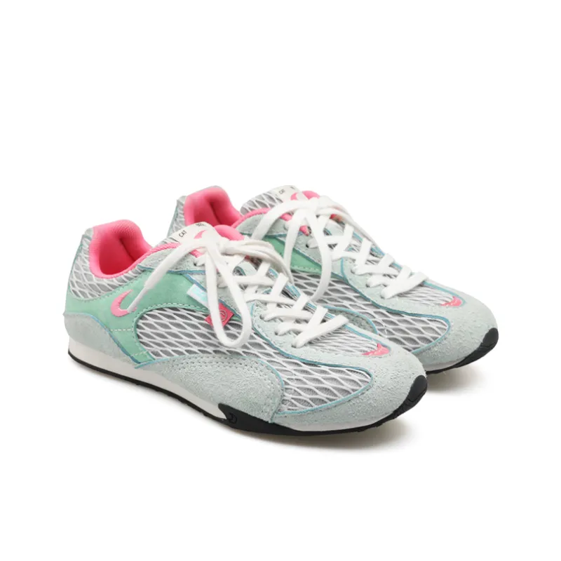 Cat&Sofa Slip Resistant Shock Absorbers Low Top Casual Shoes Unisex Mint Pink-2