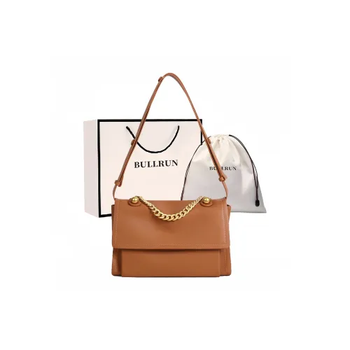 Bullrun Cow Leather Crossbody Bag, Shoulder Bag Women's Brown