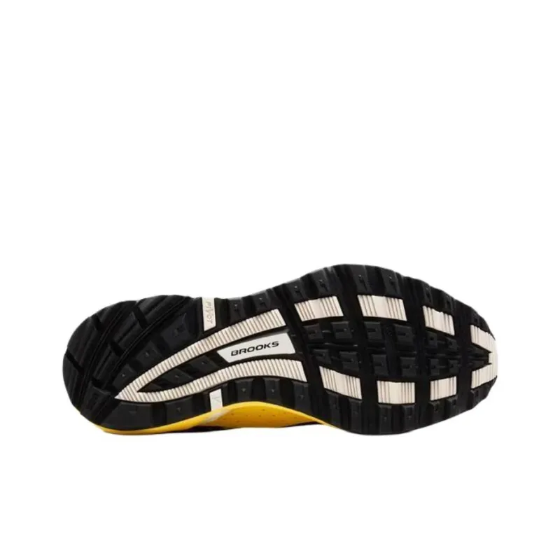 Brooks Cascadia 1 Anti Slip Wear Resistant Low Top Running Shoes Women's Yellow Black-3