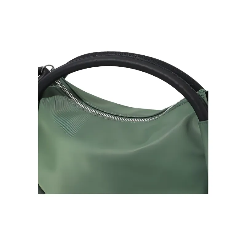 GANNI Leather Handbag, Shoulder Bag, Crossbody Bag Women's Green-3