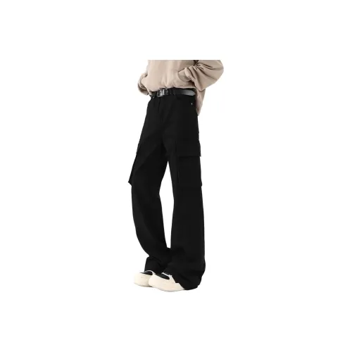 DUATOGE Casual Pants Men Black 