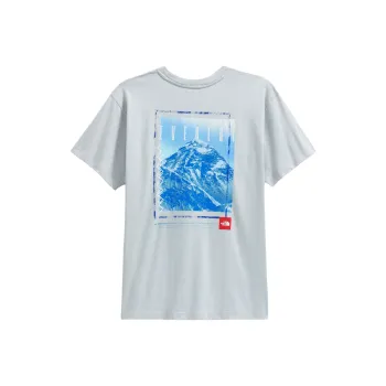 THE NORTH FACE Red Box Everest T Shirt Men's High Rise Gray