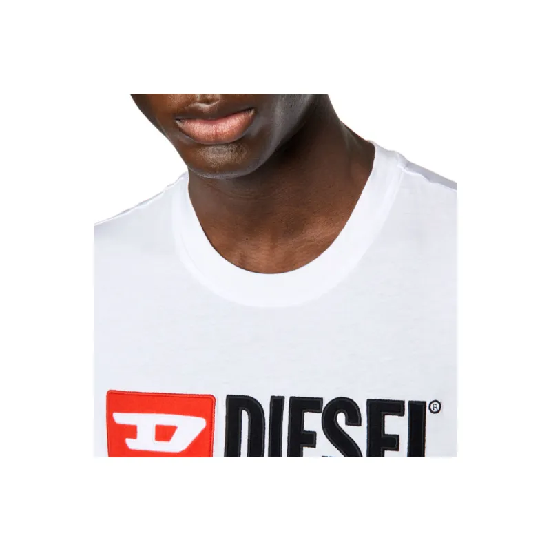 DIESEL Logo Detailed Crewneck T-Shirt-6