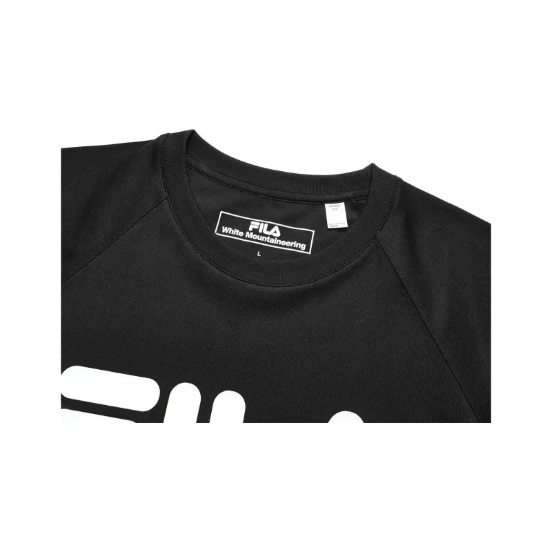 FILA x White Mountaineering T-Shirt Men's Pitch Black-2