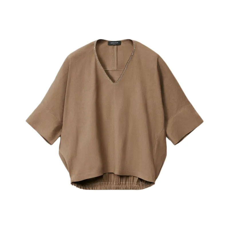 Fabiana Filippi Chain link Detail Blouse-0