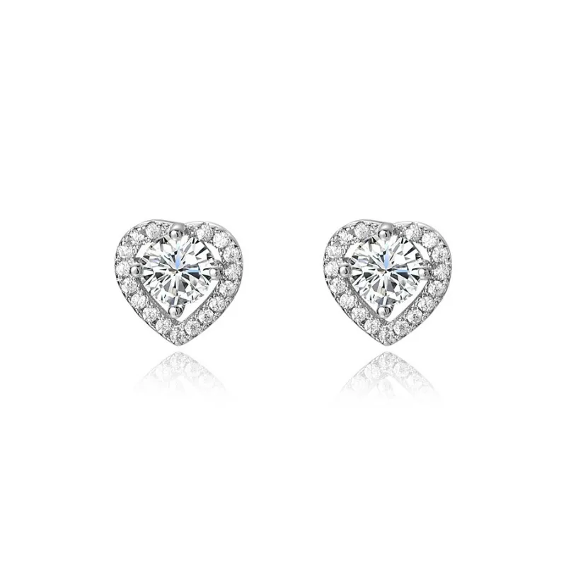 Zocai S925 Silver Stud Earrings Women's-0