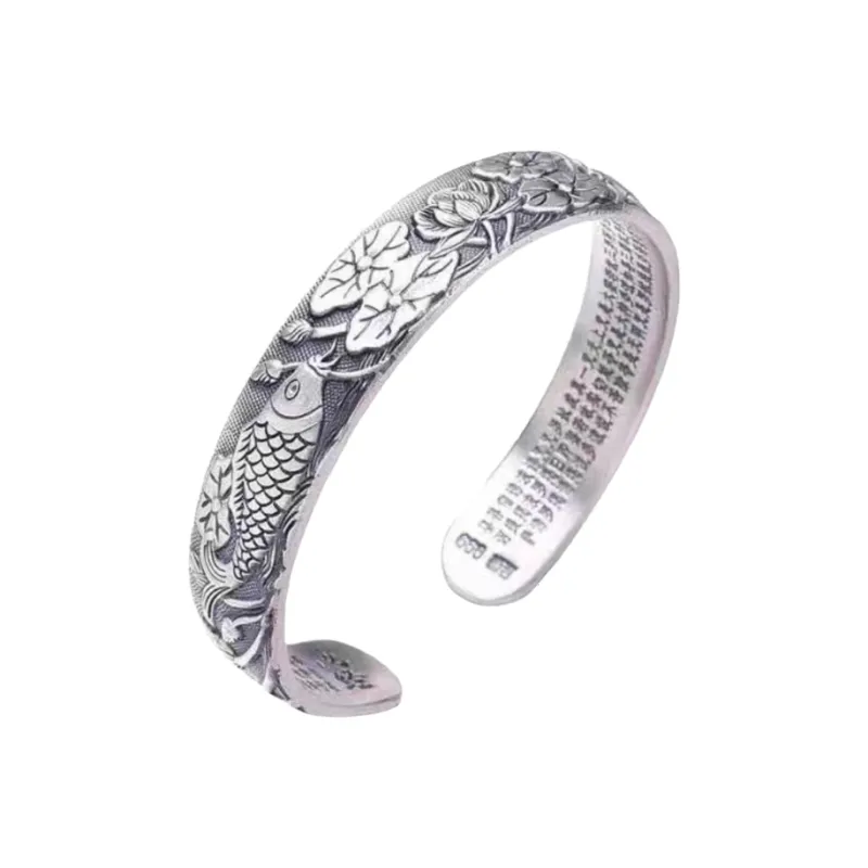 FUYUFU 999 Fine Silver Bangles Women's-0