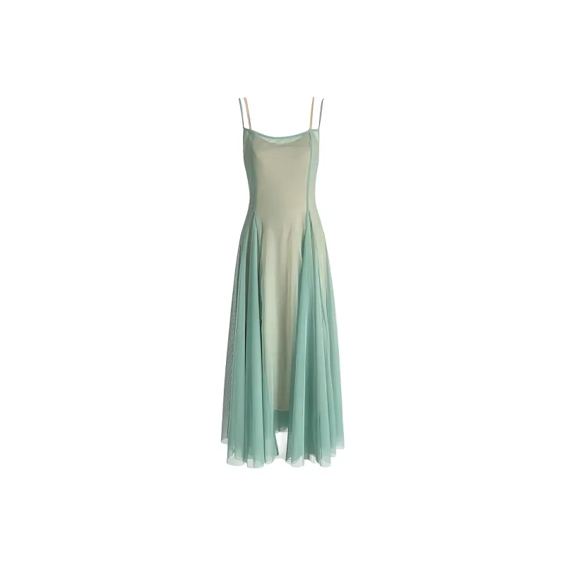DOKZB Slip Dresses Women's Mint Green-0