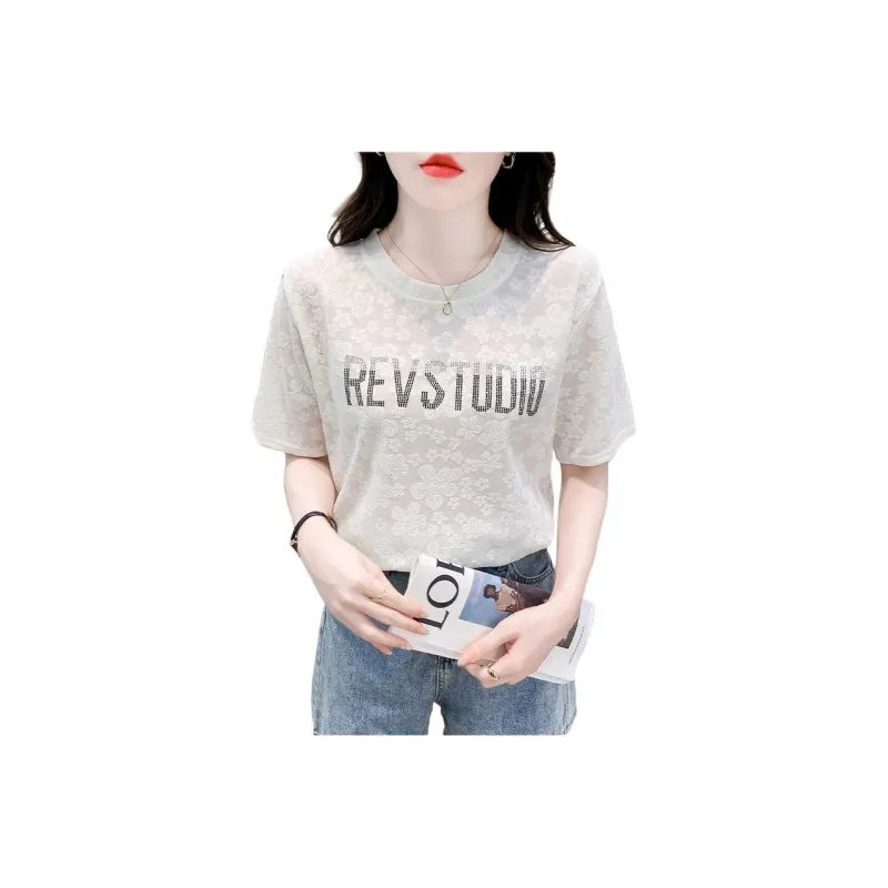 Flowers In Water T Shirt Women's-3