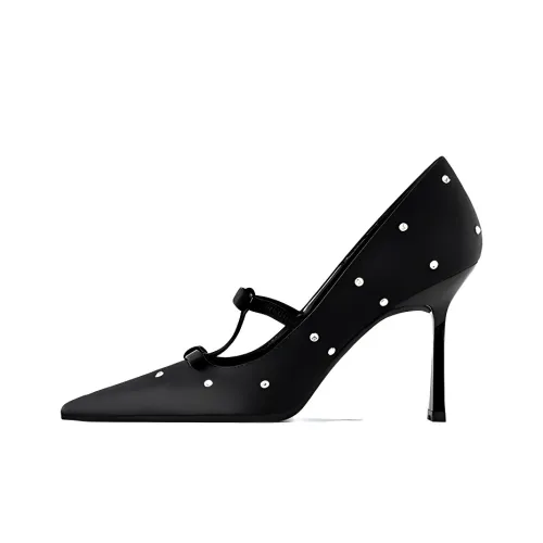 GOSO Slim Heel High Heels Women's Black