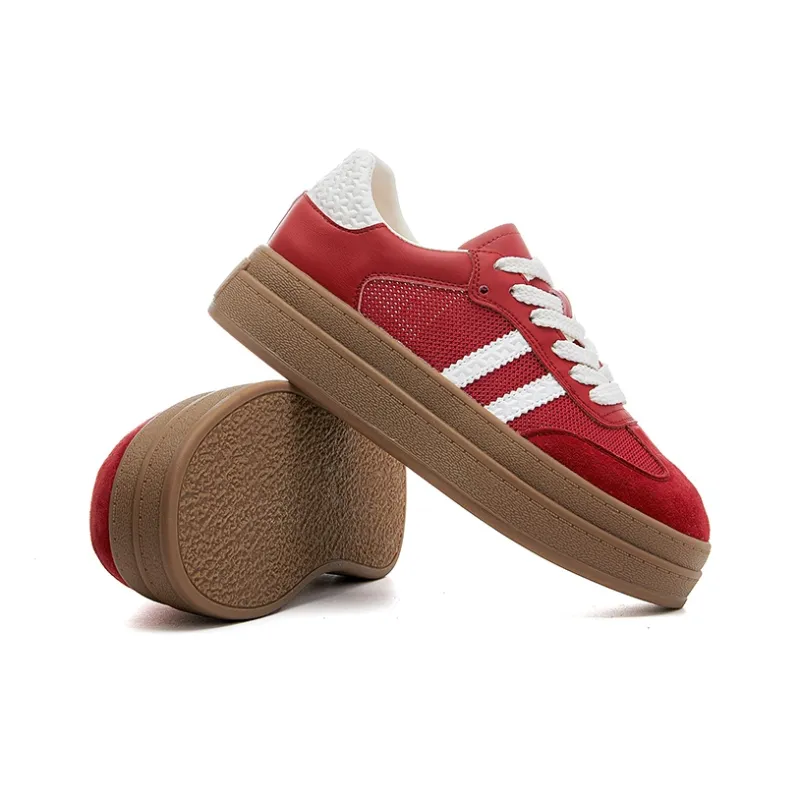 APRHE Slip Resistant, Abrasion Resistant, Breathable, Height Increasing Low Top Skateboard Shoes Women's-11