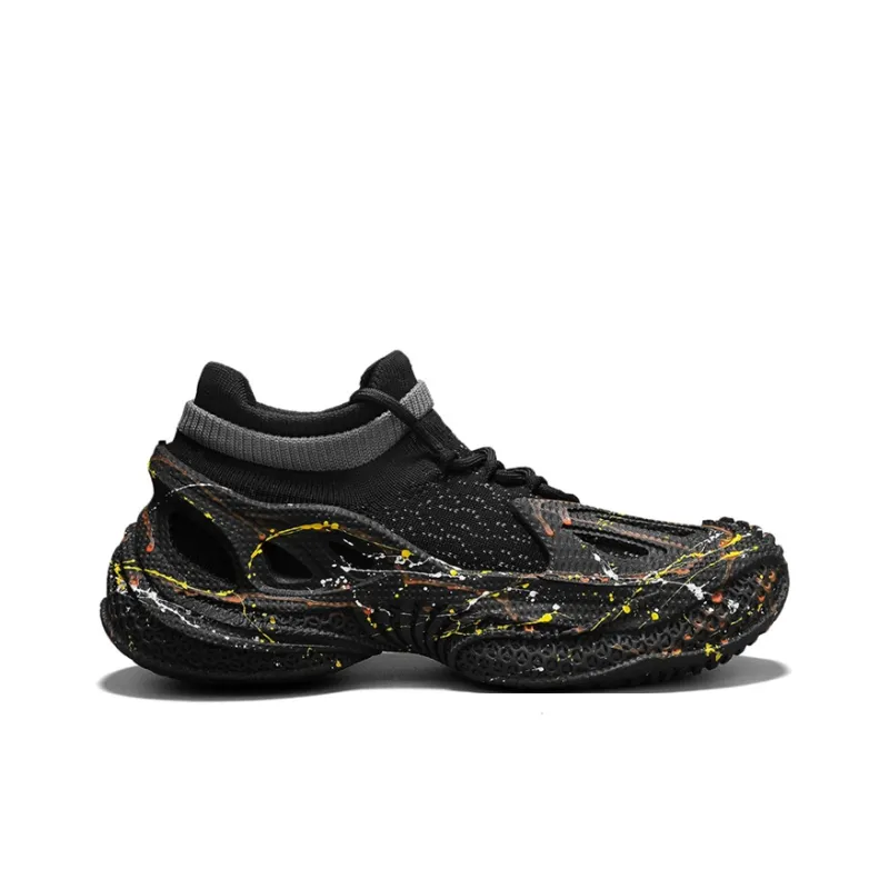OUBT Mesh Sports Running Shoes Wear resistant, Non slip And Breathable Mid Top Casual Shoes Men's-8