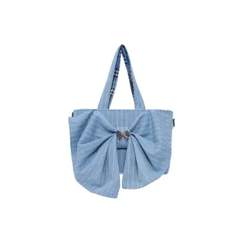 REBIRTH Denim Shoulder Bag Women's Sea Salt Blue