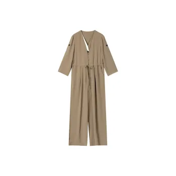 LUYOUYE Jumpsuits Women's Khaki & White