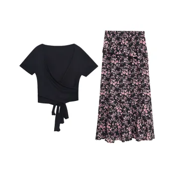 POPO.INFO Two Piece Skirt Sets Women's