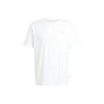 Adidas Terre SS25 POLYGIENE GRAPHIC T Shirt Men's White
