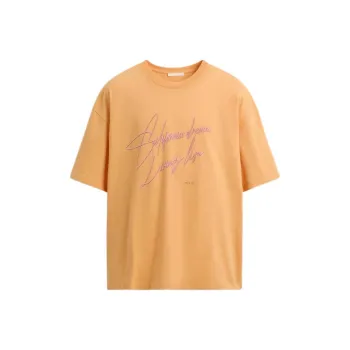 ZARA T Shirts Men Orange