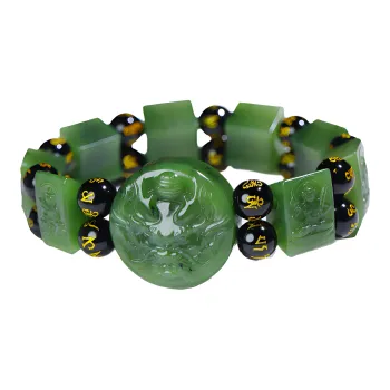 Jade Charm Yao Hetian Jade Bracelets Jasper Men's
