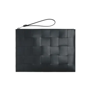 Bottega Veneta CASSETTE Calfskin Clutch Regular Men's Adovas Multicolor Cedar