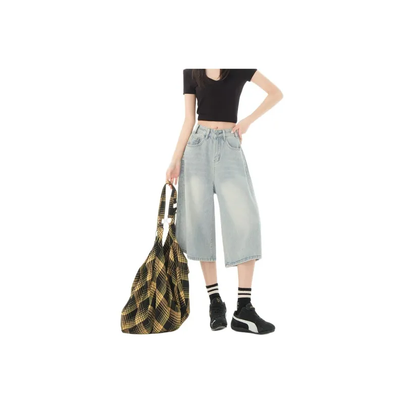 BENGEN Denim Shorts Women's-10